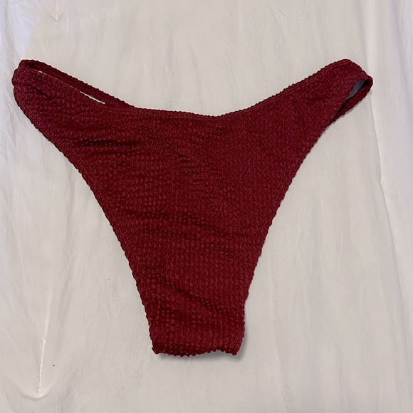 NWOT Dark Red String Bikini - Picture 8 of 9